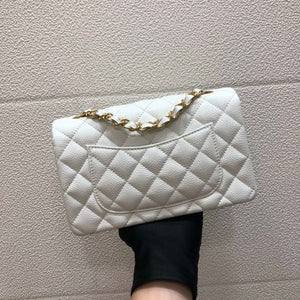 Chanel A69900 Mini Flap Bag Grained Calfskin White Gold - Default Title - View 2