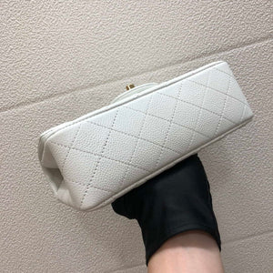 Chanel A69900 Mini Flap Bag Grained Calfskin White Gold - Default Title - View 5