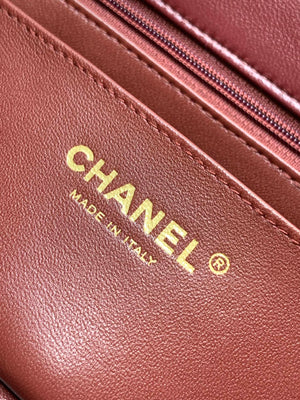 Chanel A69900 Mini Flap Bag Lambskin AS1116 Wine Red - Default Title - View 9