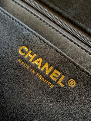Chanel A69900 Mini Flap Bag Suede leather AS1116 Black - Default Title - View 9