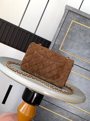 Chanel A69900 Mini Flap Bag Suede leather AS1116 Tan - Default Title - View 3