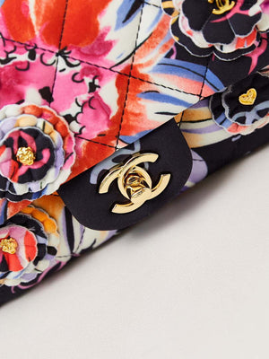 Chanel A69900 Mini Flap Printed Fabric & Gold Metal AS1116 Black & Multicolour - Default Title - View 2