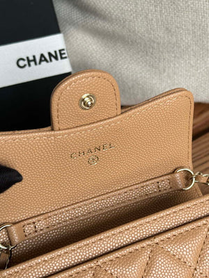 Chanel A81081 Wallet on Chain Shiny Calfskin Apricot - Default Title - View 7