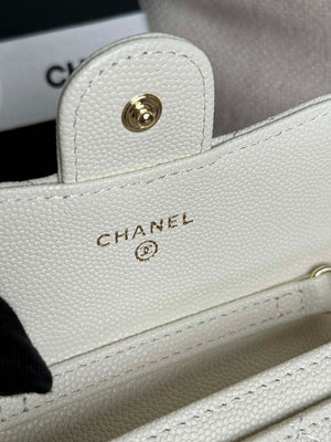 Chanel A81081 Wallet on Chain Shiny Calfskin White - Default Title - View 7