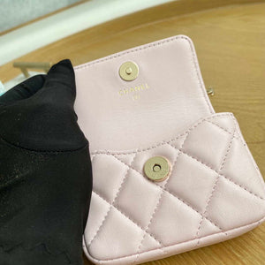 Chanel A81181 22 Spring/Summer Pearl chain belt bag pink - Default Title - View 9