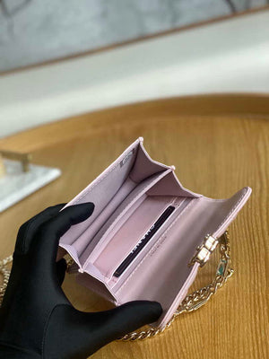 Chanel A81197 Mini Flap Lambskin Enamel & Gold-Tone Metal Pink - Default Title - View 9