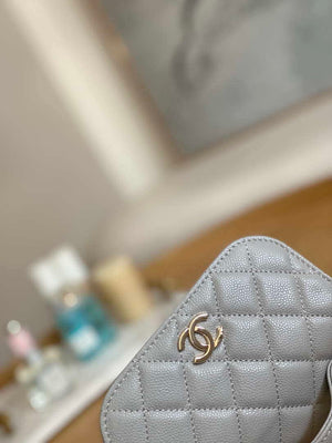 Chanel A81215 Mini messenger bag with Handle Gray - Default Title - View 4