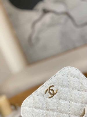 Chanel A81215 Mini messenger bag with Handle White - Default Title - View 3