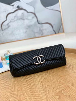 Chanel A86015 Clutch evening bag Buckskin Black - Default Title - View 1