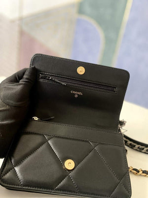Chanel A86092 WOC Bag Lambskin Black - Default Title - View 1