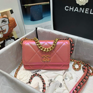 Chanel A86092 WOC 19 Chain Wallet Bag Lambskin Pink - Default Title - View 1