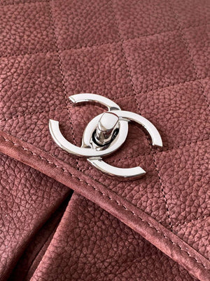 Chanel A90090 Flap Bag Vintage Coffee Suede Silver - Default Title - View 6
