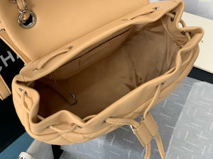 Chanel A91120 Backpack Vintage Lambskin Bag Apricot - Gold / Small 25 x 20 x10 ???? - View 10