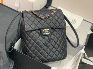 Chanel A91120 Backpack Vintage Lambskin Bag Black - Gold / Small 25 x 20 x10 ???? - View 2