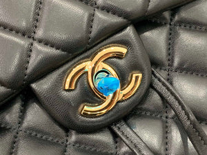 Chanel A91120 Backpack Vintage Lambskin Bag Black - Gold / Small 25 x 20 x10 ???? - View 3