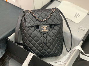 Chanel A91120 Backpack Vintage Lambskin Bag Black - Gold / Small 25 x 20 x10 ???? - View 10