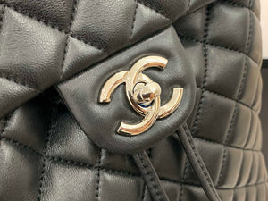 Chanel A91120 Backpack Vintage Lambskin Bag Black - Gold / Small 25 x 20 x10 ???? - View 11