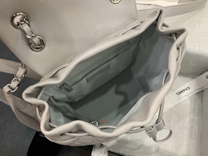 Chanel A91120 Backpack Vintage Lambskin Bag Gray - Gold / Small 25 x 20 x10 ???? - View 19