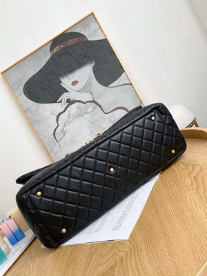 Chanel A91169 Flap Travel Bag Airport Series A94305 caviar calfskin Black Gold - Default Title - View 8