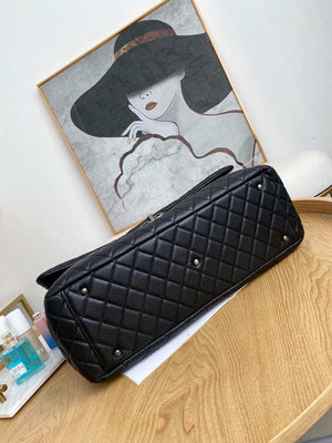 Chanel A91169 Flap Travel Bag Airport Series A94305 caviar calfskin Black Silver - Default Title - View 5