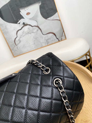 Chanel A91169 Flap Travel Bag Airport Series A94305 caviar calfskin Black Silver - Default Title - View 6