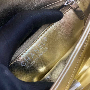 Chanel A92236 Flap Bag With Top Handle Lambskin & Gold-Tone Metal Gold - Default Title - View 6