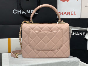 Chanel A92236 Small Trendy CC Flap Bag With Top Handle Lambskin bag Pink Gold - Default Title - View 4