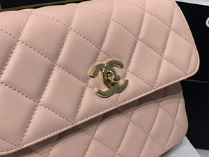 Chanel A92236 Small Trendy CC Flap Bag With Top Handle Lambskin bag Pink Gold - Default Title - View 5