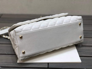 Chanel A92991 Large Flap Bag With Top Handle handBag White - Default Title - View 6