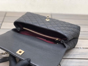 Chanel A92991 Large Flap Bag With Top Handle handBag Black - Default Title - View 7