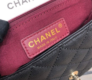Chanel A92991 Large Flap Bag With Top Handle handBag Black - Default Title - View 9