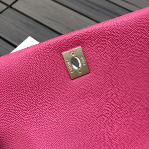 Chanel A92991 Large Flap Bag With Top Handle handBag Rose Red - Default Title - View 8