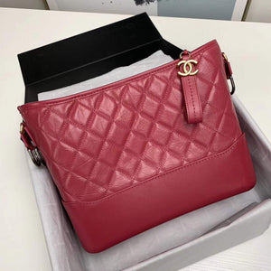 Chanel A93824 Chanel's Gabrielle LARGE Hobo Bag Pulm Smooth Calfskin - Default Title - View 1