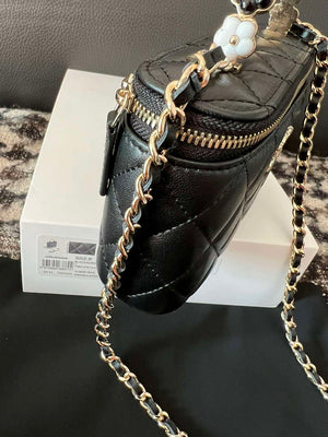 Chanel A96035 CLUTCH Lambskin Vanity Box bag Black - Default Title - View 9