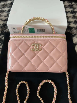 Chanel A96035 CLUTCH Lambskin Vanity Box bag Pink - Default Title - View 1