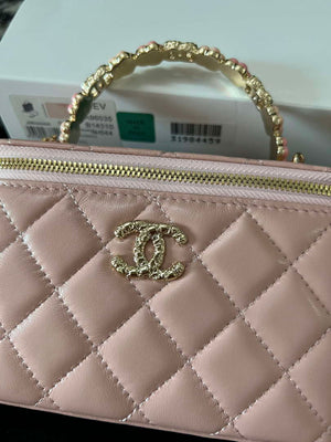 Chanel A96035 CLUTCH Lambskin Vanity Box bag Pink - Default Title - View 2