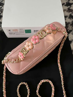Chanel A96035 CLUTCH Lambskin Vanity Box bag Pink - Default Title - View 3