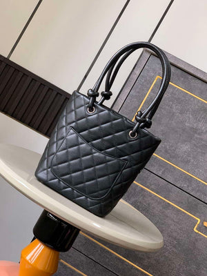 Chanel A98002 Vintage Bucket bag Black with Patent leather - Default Title - View 3