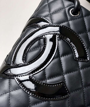Chanel A98002 Vintage Bucket bag Black with Patent leather - Default Title - View 5