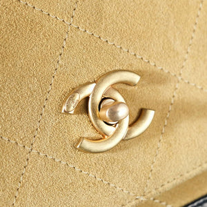 Chanel A99002 Shopping Bag 25P Diamond Basket Shopping Bag Black and Tan - Default Title - View 8