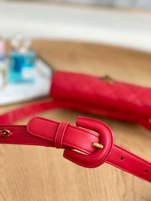 Chanel A99009 Waist bag Lambskin Red Gold - Default Title - View 6