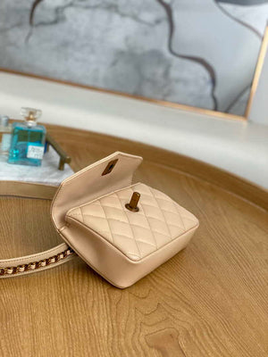 Chanel A99009 Waist bag Lambskin Light Yellow Pink Gold - Default Title - View 7