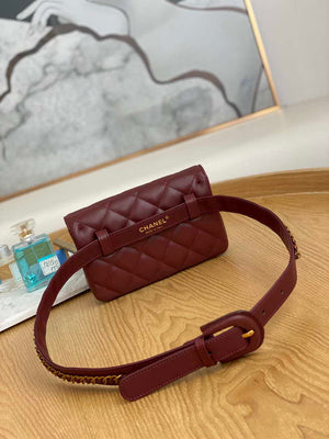 Chanel A99009 Waist bag Lambskin Wine Red Gold - Default Title - View 2