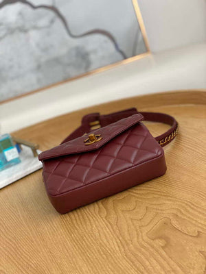 Chanel A99009 Waist bag Lambskin Wine Red Gold - Default Title - View 3