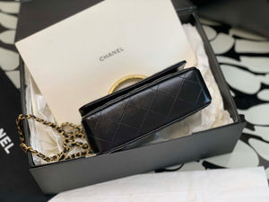 Chanel AP3484 CLUTCH WITH CHAIN Shiny Lambskin & Gold-Tone Metal - Default Title - View 6