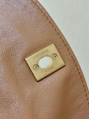 Chanel A99335 Hobo Bag Lambskin & Gold-Tone Metal Brown - Default Title - View 6