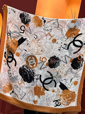 Chanel AA8525 Scarves Coco Designer Scarf C88640 - Default Title - View 8