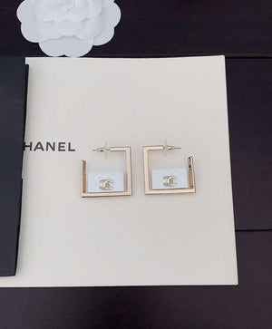Chanel ABC282 Hoop Earring Fashion Jewelry CC31835 - Default Title - View 3
