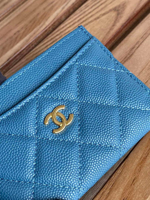 Chanel AP0213 Card Holder Calfskin Blue - Default Title - View 6