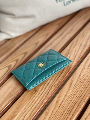 Chanel AP0213 Card Holder Calfskin Dark Green - Default Title - View 2